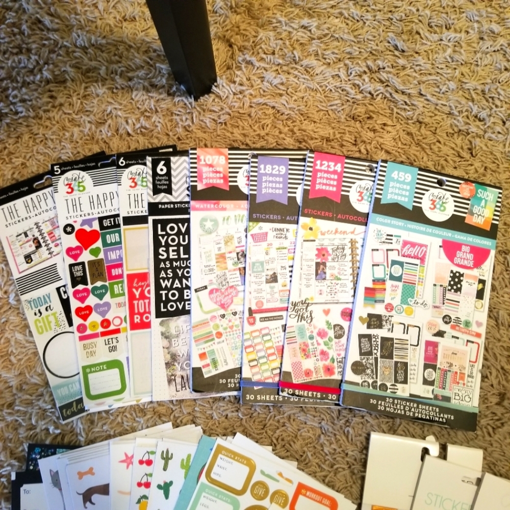Misc Stickers from Happy Planner and Others